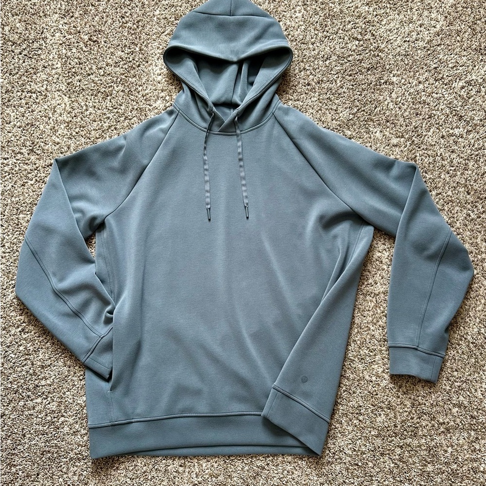 Men's Lululemon Smooth Spacer Classic-fit Pullover Hoodie - color Solar Grey